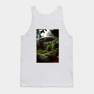 UFO In A Weed Garden Tank Top